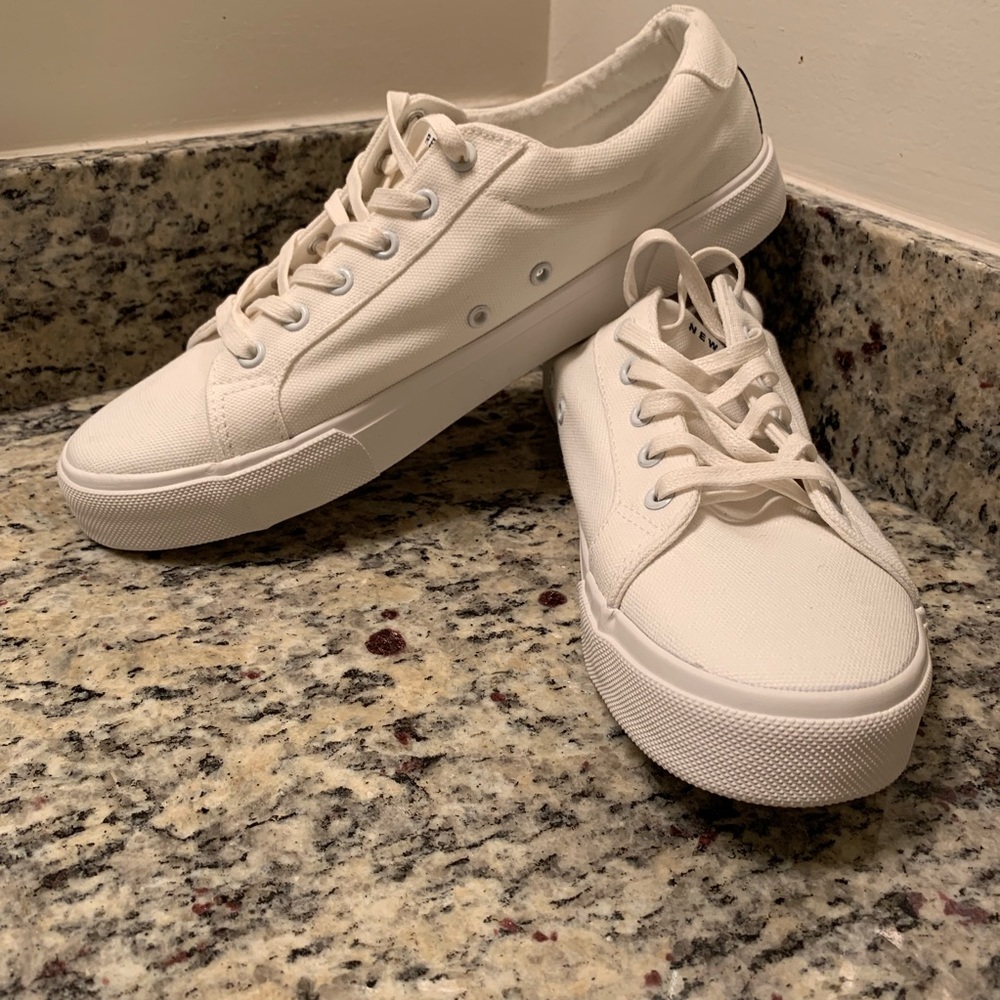 New Republic White Ellroy Canvas Sneaker Size 11